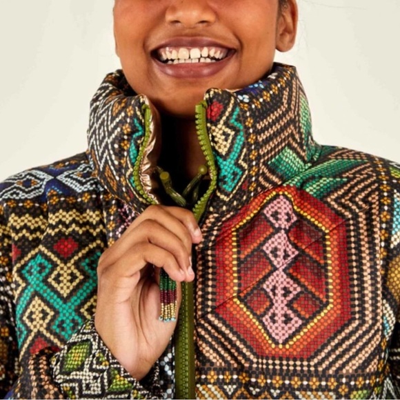 FARM Rio Tropical Rauti Reversible Puffer Jacket - Picture 4 of 9